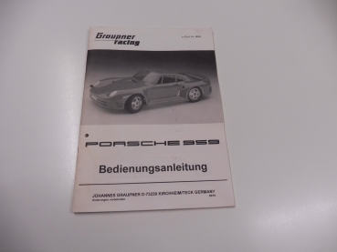 Graupner Porsche 959 Bauanleitung #5010